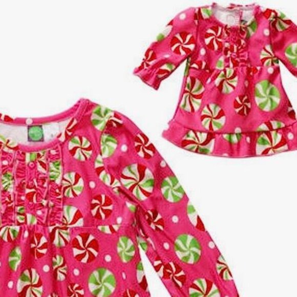 Dollie & Me NEW Girls SET Size 7 Nightgown Sleepwear plus Matching Doll … - Picture 1 of 14